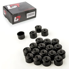 20x Felgen Radschraube Kappen 17mm Schwarz Diebstahlschutz für VW Up 2011-2013