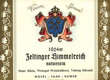 Rare 1964er 1960s German Wine