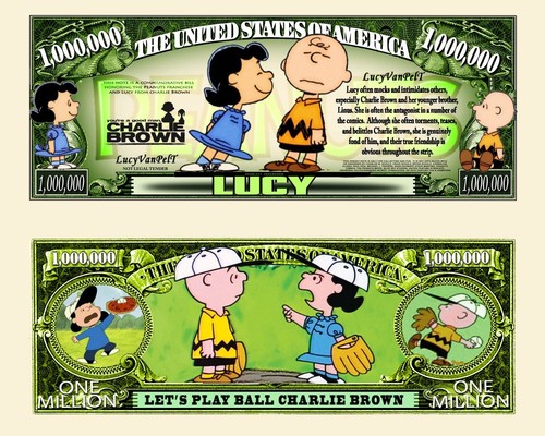 Lucy van pelt billet million - pelt,