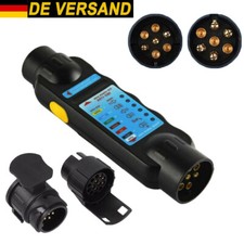 Prüfgerät Anhänger Tester 7- 13 Polig 12V Trailer Beleuchtungstester Prüfer KFZ