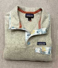 Patagonia Damen Synchilla Snap-T Fleece Pullover Grau Gr. M, Wie Neu