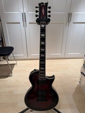 ESP E-II Eclipse Gitarre - QM/FL/STBCSB - black cherry sunburst - mit Koffer