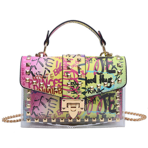Graffiti handtasche bunt - graffiti,