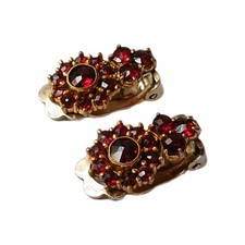 Alte  Ohrclips mit funkelndem