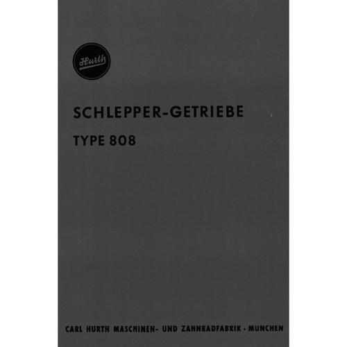 Hurth schleppergetriebe type - hurth,