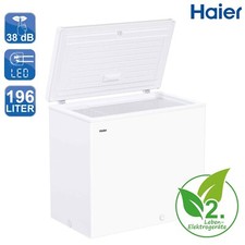 Haier Gefriertruhe 196Liter Innenbeleuchtung SchnellGefrierfunktion RO_HCE200D_R