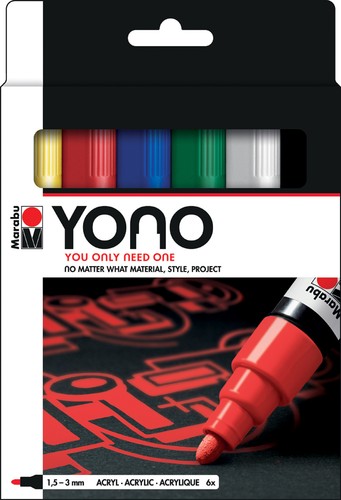 Marabu acrylmarker yono - acrylmarker, 1,5