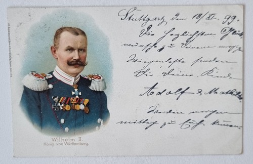 Litho wilhelm ii könig - -,