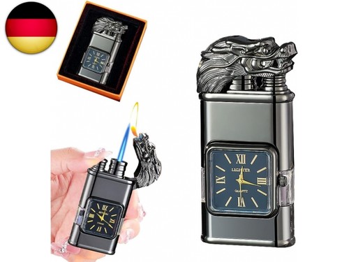 Feuerzeug mit uhr - feuerzeug,