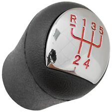 SCHALTKNAUF KNOPF CHROM ROT SCHEMA FÜR RENAULT CLIO II KANGOO II TWINGO