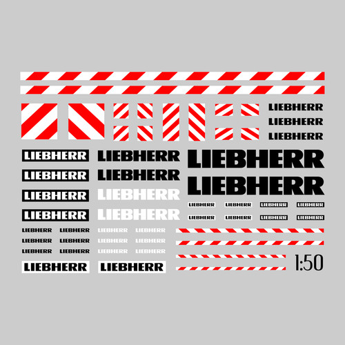 Aufkleber decal - decal, 1:50