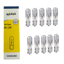 10x Narva 24V 1,2W T5 W2x4,6D 17040 Glühlampe Glassockellampe Tacholampe  N929w