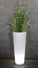 Moderner beleuchteter Blumenkübel 90x37 cm Pflanzgefäß Blumentopf LED RGB 