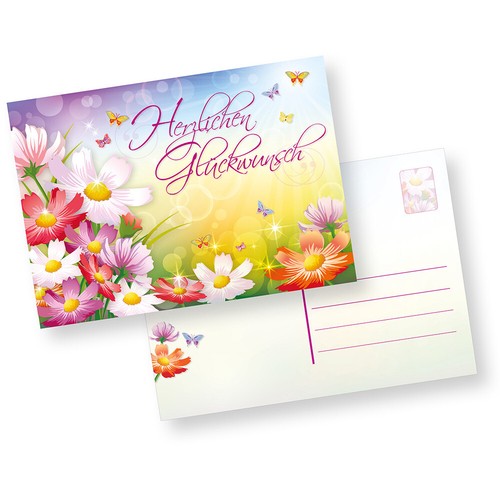 Postkarten herzlichen - postkarten,