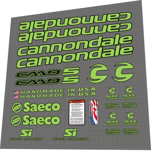 Cannondale cad5 saeco decal - cannondale,