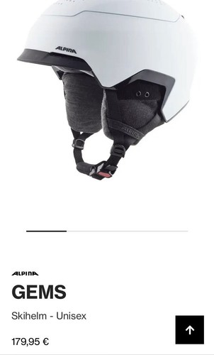 Alpina gems skihelm weiß - skihelm,
