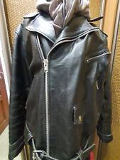 Motorradlederjacke Grösse 54/56 schwarz, mit Gebrauchsspuren....