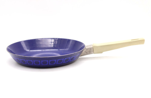 Emaille bratpfanne pfanne blau - bratpfanne,