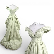 Sage Green Haute Couture Dress