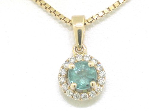 Paraiba turmalin anhänger - paraiba, 585