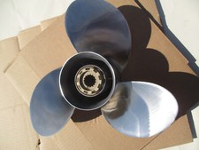 Propeller, 14" x 12", EDELSTAHL, 3- flügelig, Quicksilver,  NOS-  OVP- ansehen !