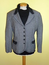 Jacke Gerry Weber Fischgrat schwarz weiß Größe 40 wie neu