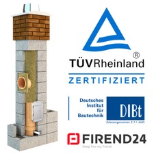 Schornstein Bausatz H 4-12m DN 160-180mm Keramik Kamin Esse Massiv 36x36 Kamin