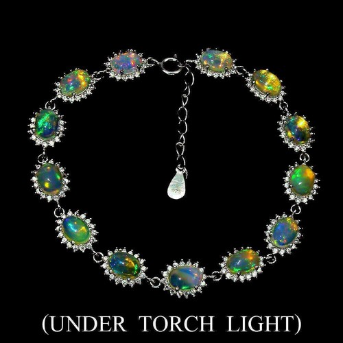 Silber armband opal echte - silber,