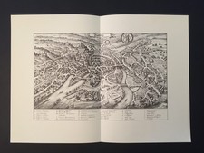 BAMBERG - KUPFERSTICH MERIAN 1644 - 43x30 cm !! - FAKSIMILE 1966 - TOP !!