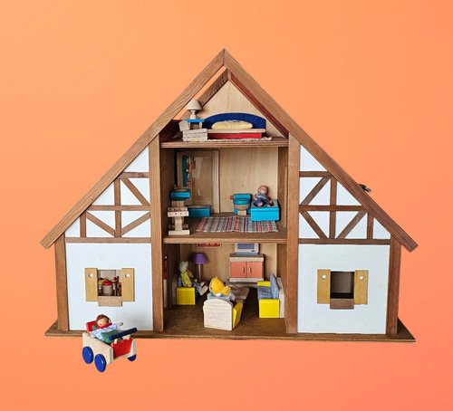 Puppenhaus puppenstube holz - puppenstube,