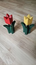 2er Set Tulpen aus Holz 18cm