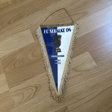 Alter Wimpel FC Schalke 04 - Pokalsieger 1937 und 1972