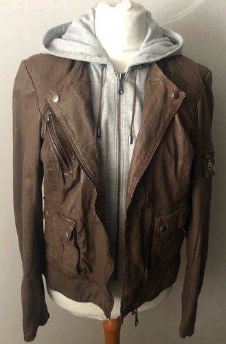Next braune echtleder jacke - braune,