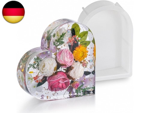 Große silikonform herz - große,