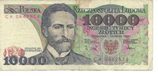 Geldschein Banknote Polen