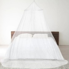 Moskitonetz Kuppelzelt - weiß, Einzel- & Doppelbettgrößen - Hängenetz für draußen