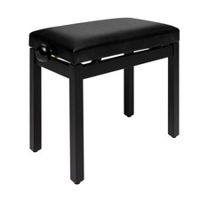 Stagg PB36 BKM SBK Klavierbank, matt, schwarz, mit Vinylbezug in schwarz