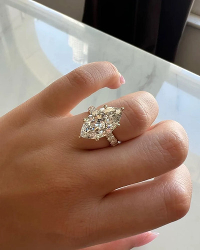 Karat gelbgold diamant - 14,