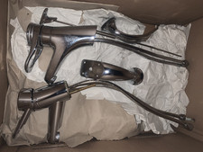 DAMIXA Mischbatterien Wasserhahn Edelstahl mit Anschlüssen Schläuche Ersatzteile