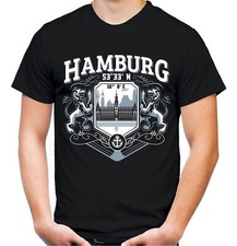 Hamburg City Männer T-Shirt | Fussball Aufstieg Ultras Fanshirt Nordkurve | M2