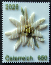 ÖSTERREICH -  Erste Marke aus dem 3D-Drucker: Edelweiss reloaded  2025**