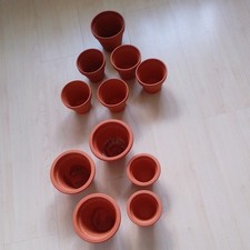 Terracotta Ton Töpfe, Verschiedene Größen