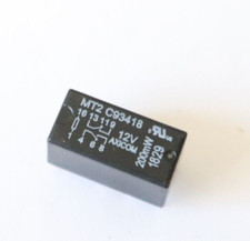 Kleinsignal-Relais/ KfZ-Relais - MT2-C93418 - 12 V - 2 A - DPDT - NEU