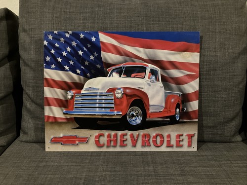 Blechschild chevrolet pick - blechschild,