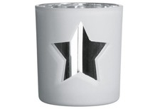 Teelichthalter Stern Glas