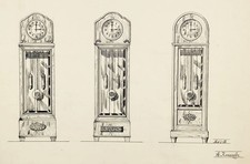 Uhr clock standuhr - art, deco