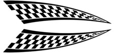 2x Folie Racing Zielflagge