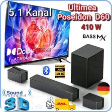 Ultimea D60 Soundbar Dolby Atmos 5.1 3D Surround BassMX Bass eARC HDM Subwoofer 