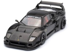 FERRARI F40 - LBWK  - Full Carbon, black - INNO 1:64