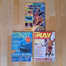 3 x Zeitschrift Magazin "Power Play", Hefte; 2 / 95, 6 / 96, 12 / 96, gut!
